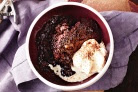 Double choc self-saucing pudding