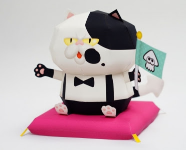 ムウミンのペパクラブログ スプラトゥーン ジャッジくんペーパークラフト 型紙公開 組み立て方