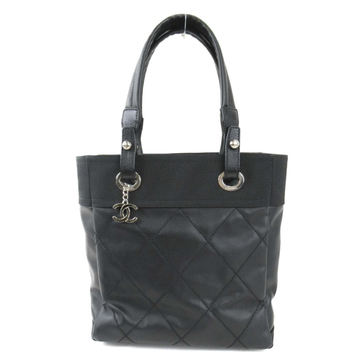 Chanel 送料無料 レザー トートpm パリビアリッツ トートpm バック レディースバッグ ブランドオフ ブランドオフ トートバック 中古 ブランド ブラック バッグ Chanel トート Brandoff トートバッグ Brandoff プレゼント Tokyo バッグ ブランドオフ トートバッグ
