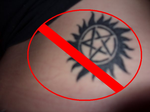 supernatural tattoos. one I don#39;t like tattoos.