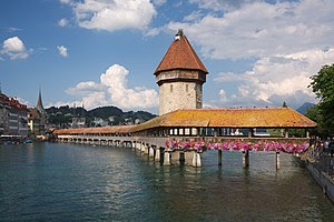 Wasserturm and Kapellbrücke - the town's two m...