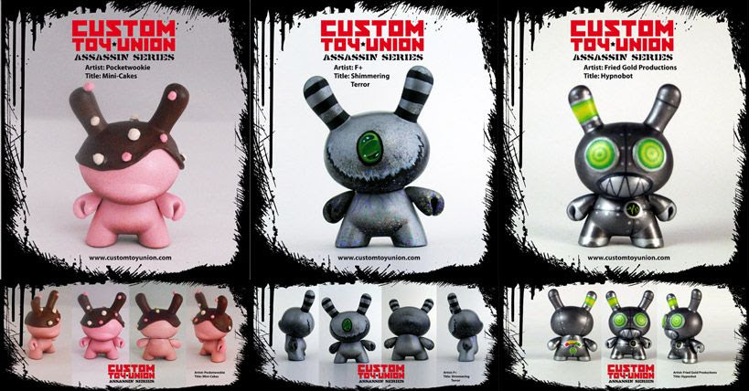 *Revealed* Pocketwookie, f+, and Fried Gold Productions custom Dunny's for "CTU Blind Box Series One"