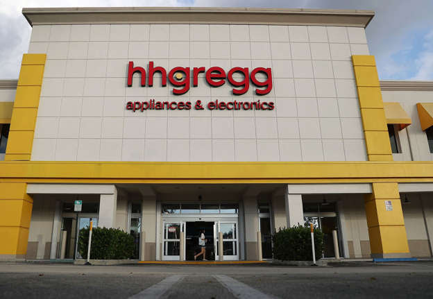 An hhgregg electronic and appliance retailer store in Miami, Florida.