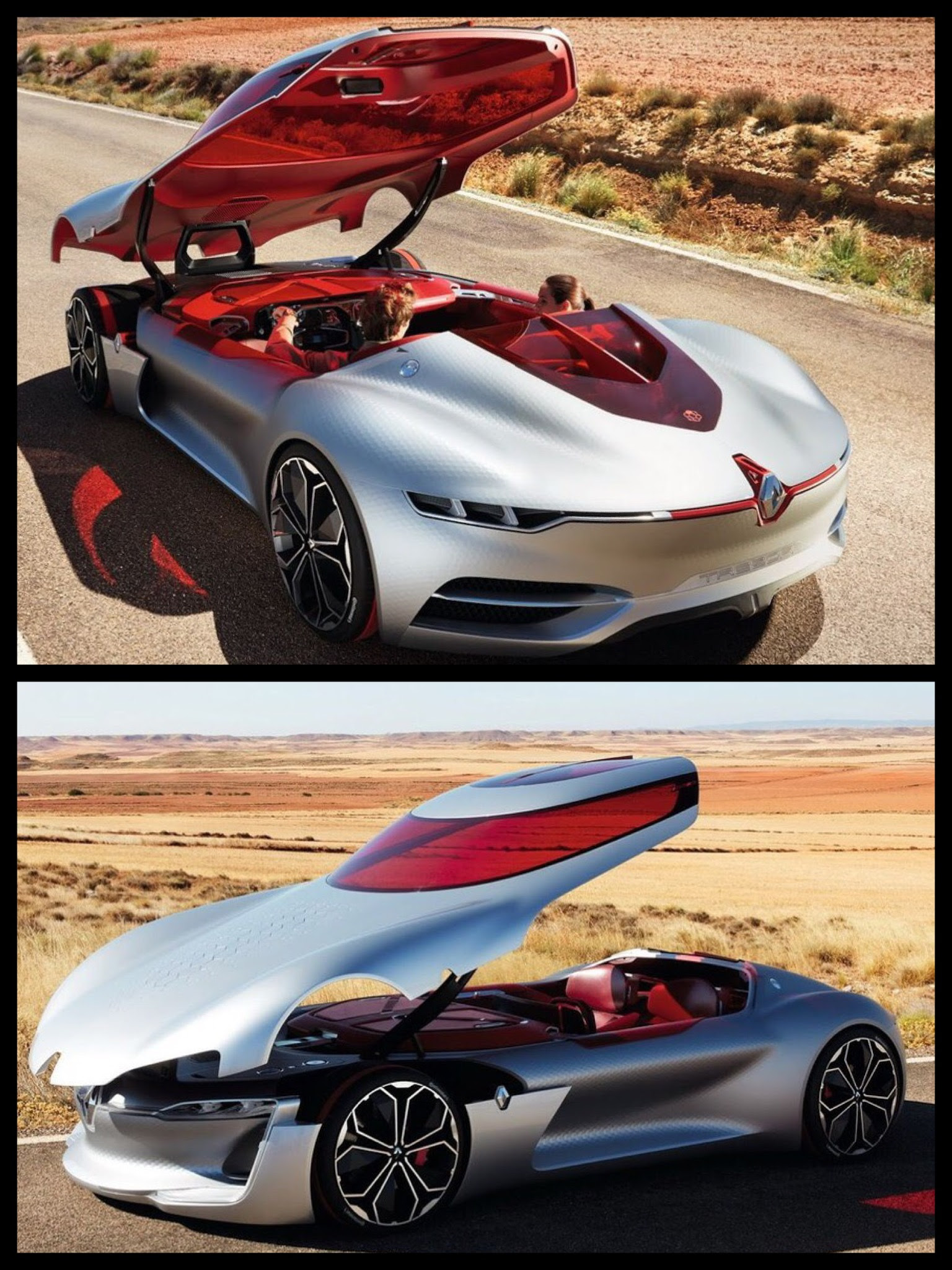 ボンネットとルーフが一体で開く ルノーevコンセプトカー トレゾア 登場 Phev ブログ
