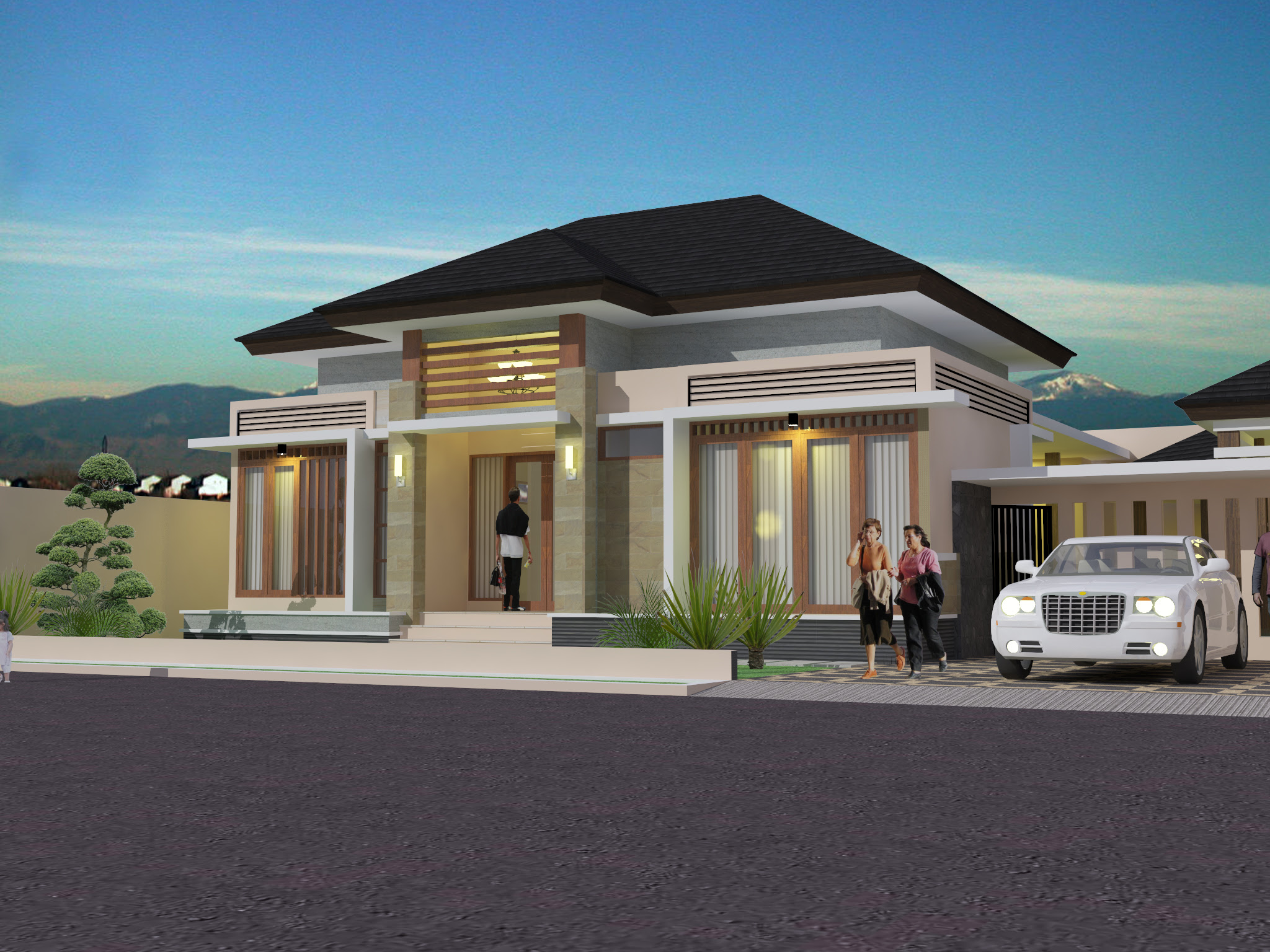 Model Desain Batu Alam Untuk Dinding Rumah Minimalis 