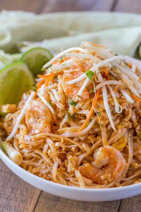 easy pad thai dinner  dessert