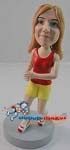 Runner Female Personalized Bobble Head Doll 1