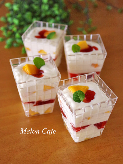 レシピ 混ぜて冷やすだけ 簡単クリームチーズパフェ Suipa の容器モニター Ps シャイン めろんカフェ Powered By ライブドアブログ