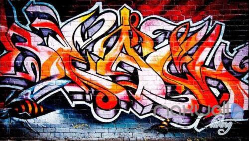 Tapeten Zubehor 3d Graffiti Brick Wall Art Murals Print Decals Decor Pub Bar Wallpaper Heimwerker Notarypublic Com Sg