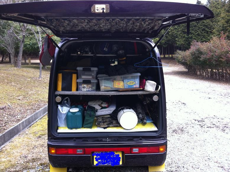 バモス車中泊