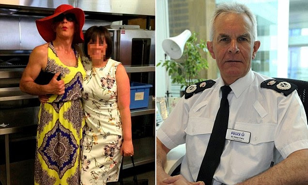 Greater Manchester Police Chief Constable Sir Peter Fahy stunned fellow senior officers by strutting down a catwalk and putting on his best pout at a fashion show to raise money for The Christie cancer hospital.