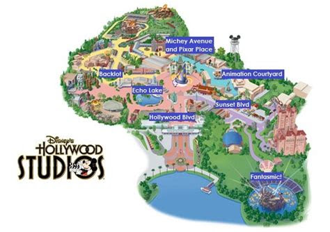 guga guia voce em orlando mapa  disneys hollywood studios