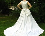 Upcycled  and Refashioned Wedding Gown with Detachable Train