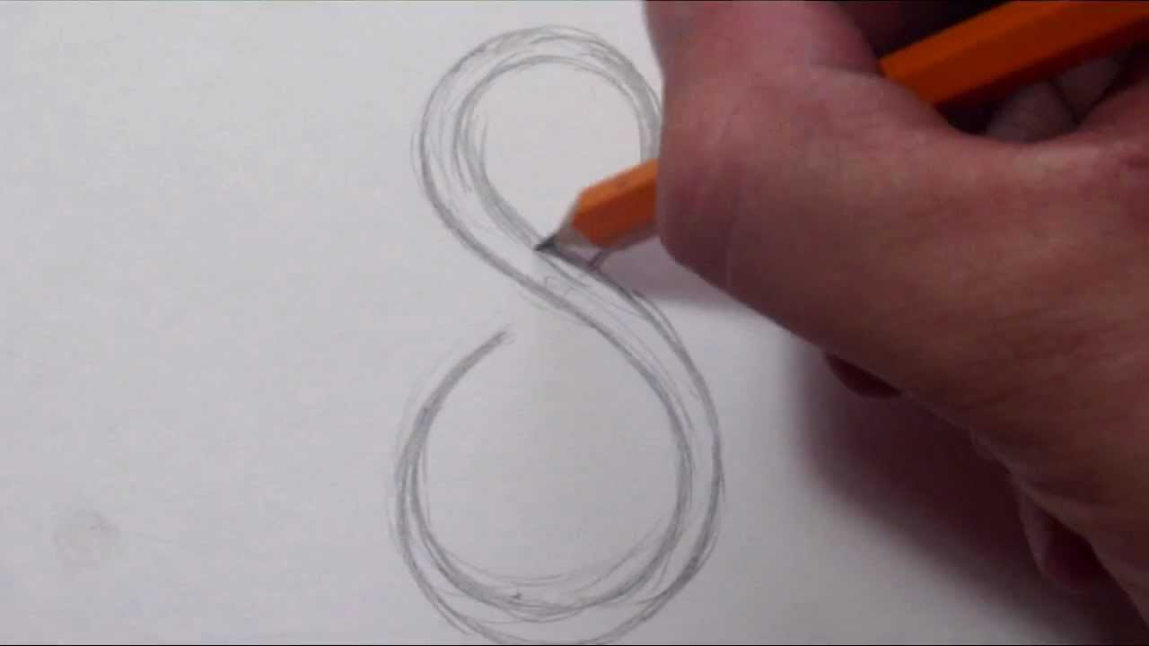 How To Draw a Simple Tribal Number 8 - YouTube