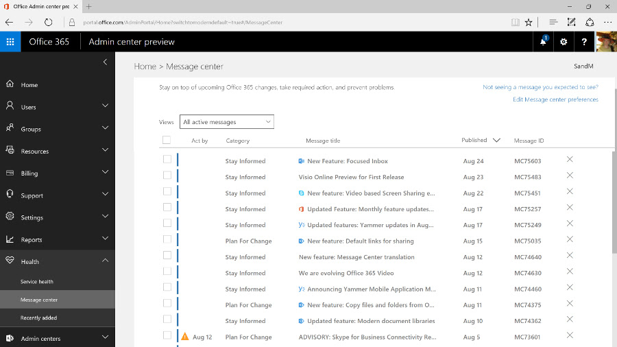 New features arriving