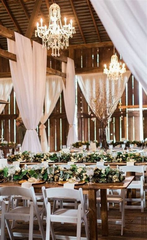 We may earn a commission through links on our site. 18 Country Barn Wedding Reception Ideas with White Draping