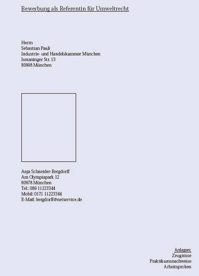 Muster Begleitschreiben Bewerbung Ibanet