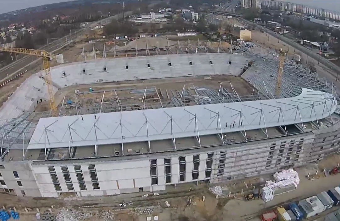 Budowa stadionu 25.03.2016 (video dron) - WidzewToMy ...