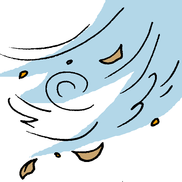 風のイラスト かわいいフリー素材が無料のイラストレイン