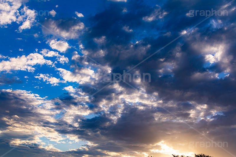 夕焼け グラフォン無料素材