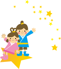 七夕のイラスト 織姫と彦星 無料 フリー素材