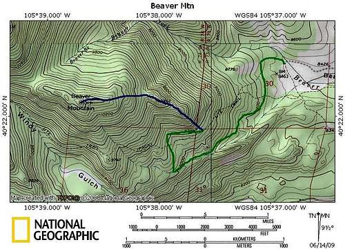 east slope from upper beaver meadows trailhead climbing hiking Upper Beaver Meadows Trailhead 500x361