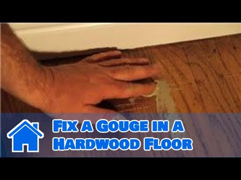 Hardwood Floor Cleaning & Maintenance : How to Fix a Gouge in a