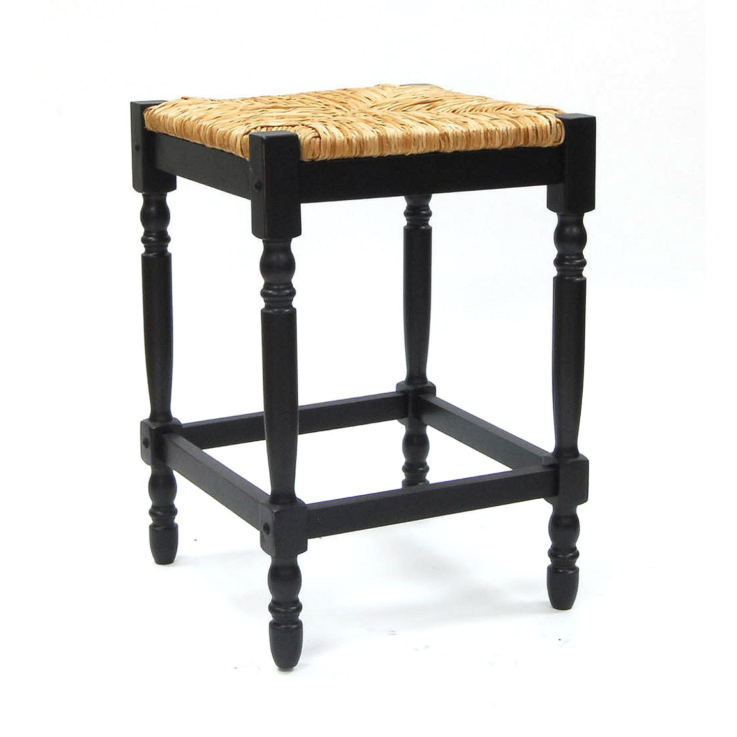 Carolina Chair and Table Co. Chesterfield 24H Counter Stool - Antique Black