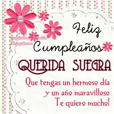 Frases De Feliz Cumpleaños Querida Suegra
