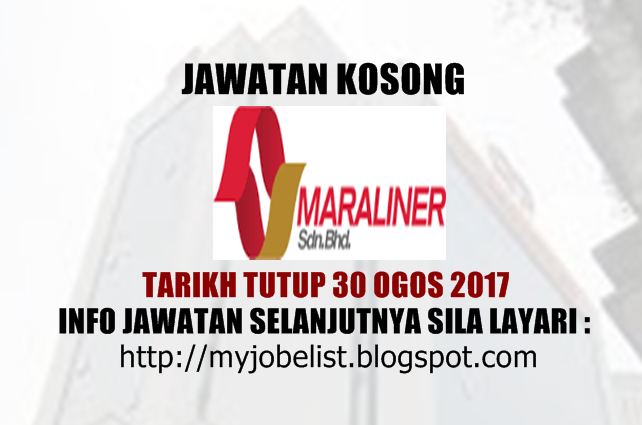 Jawatan Kosong Terkini di MARA Liner Sdn Bhd Ogos 2017