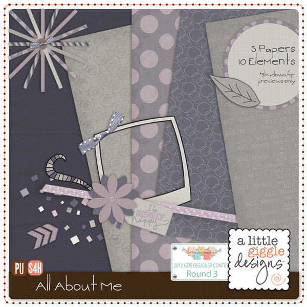 'All About Me' Digital Scrapbooking Mini Kit Freebie Free