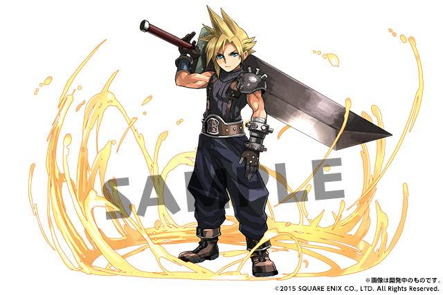 News Jp Ff Collab Art Retouched Cloud Ff7 R Puzzleanddragons