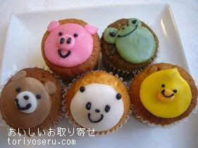 フェアリーケーキの動物カップケーキ おいしいお取り寄せ