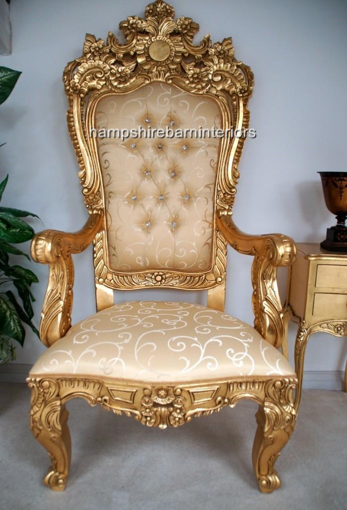 A EMPEROR ROSE LARGE ORNATE THRONE CHAIR Hampshire Barn A EMPEROR ROSE LARGE ORNATE THRONE CHAIR Hampshire Barn