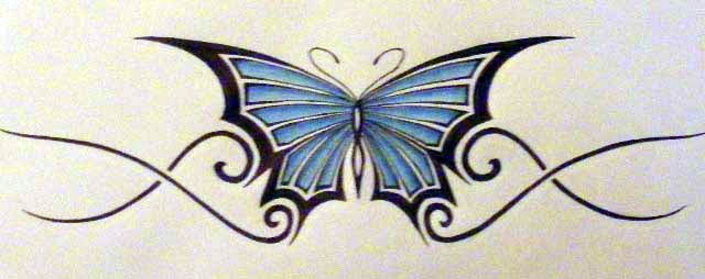 tattoos mariposas. tattoos mariposa barriga,