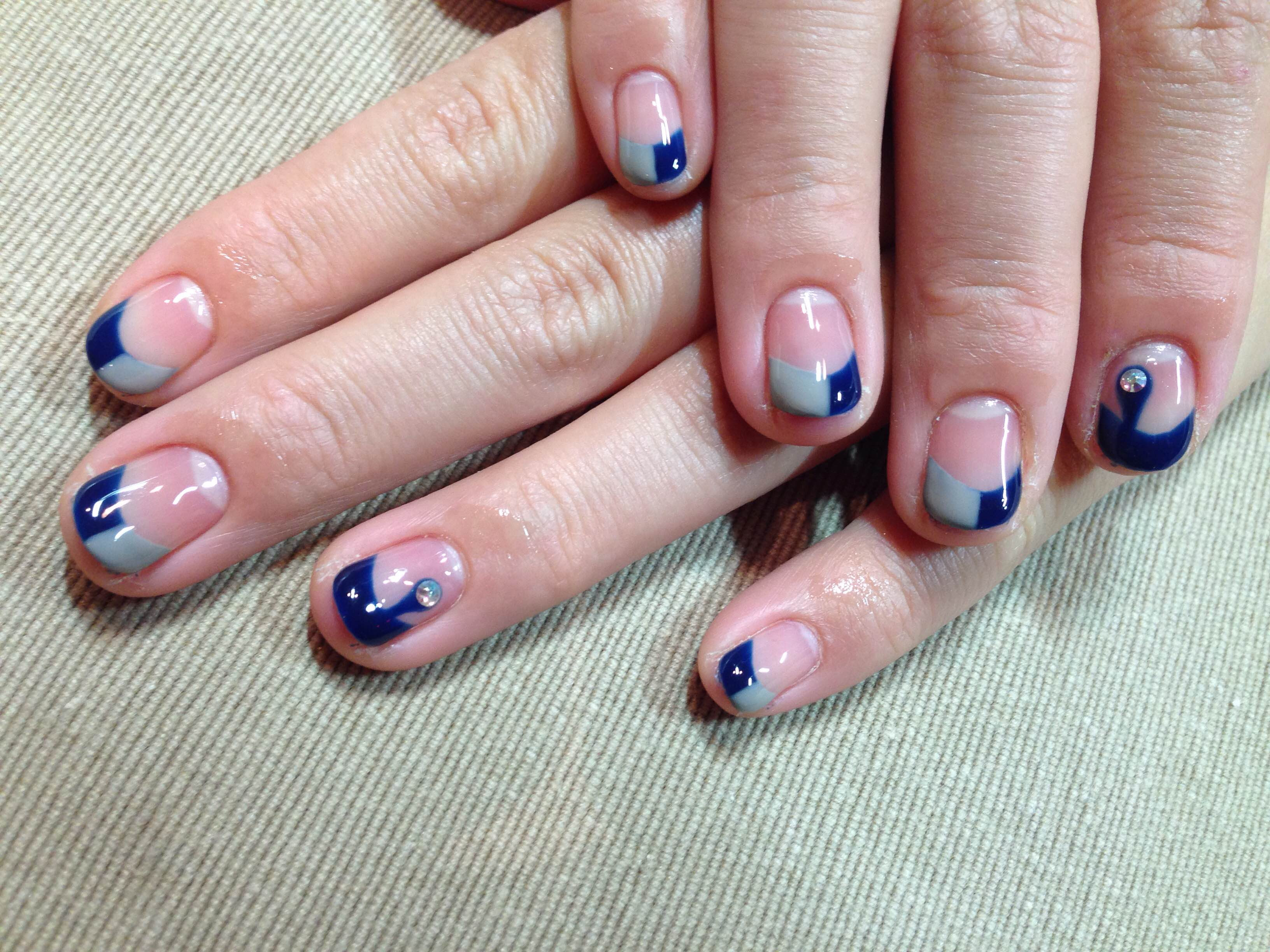 デザイン ブルー 1 恵比寿東口３分 完全個室 ネイルサロンlog