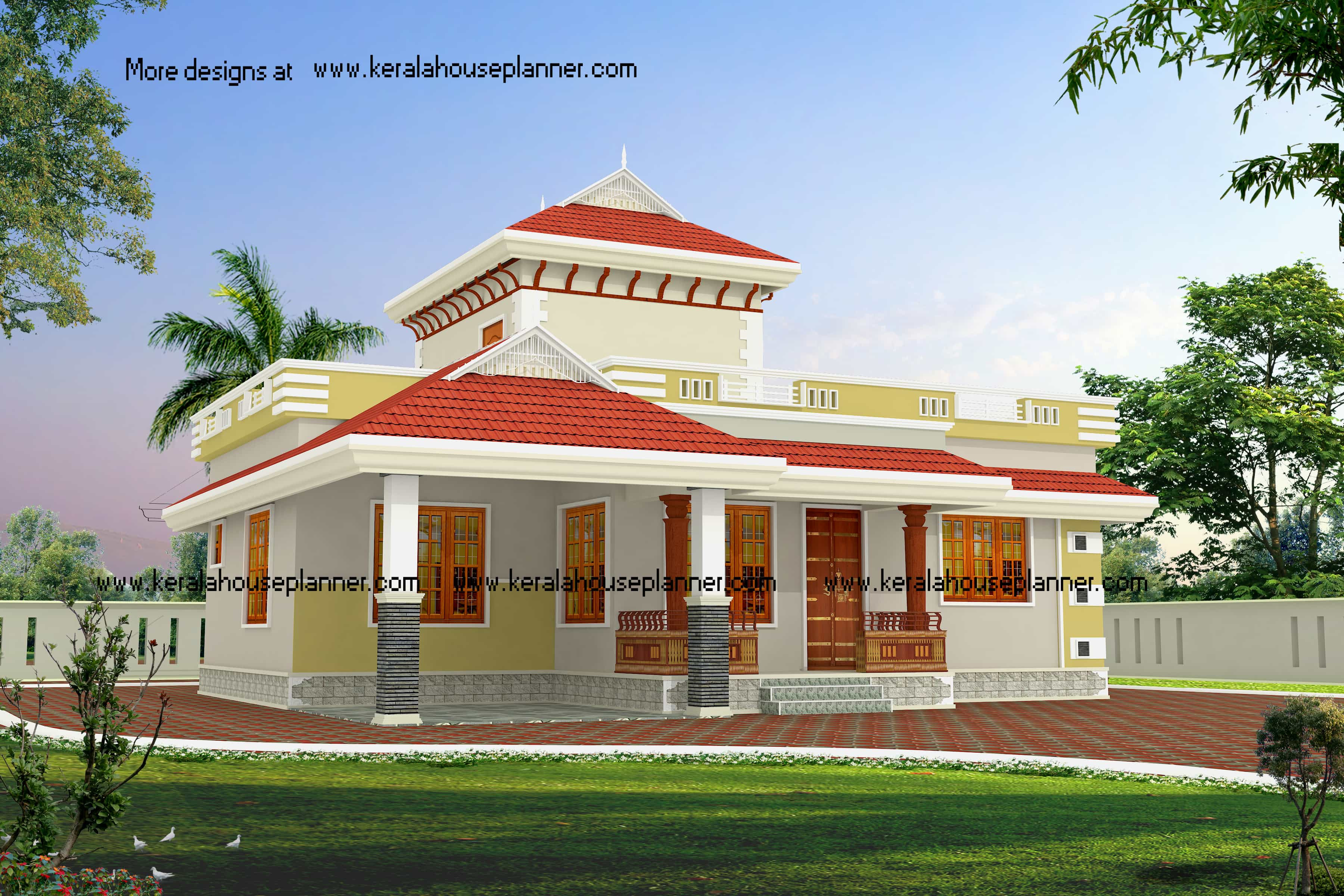 Low Budget Beautiful Kerala House Designs At 1195 Sqft