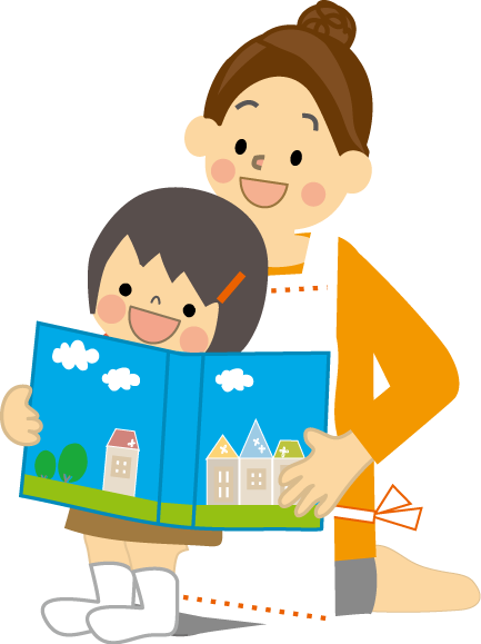 本の読み聞かせのイラスト 無料イラスト フリー素材