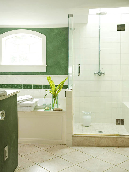Mossy Green Bathroom