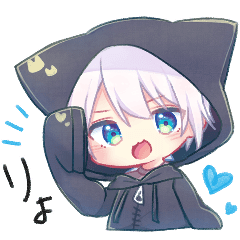 猫耳パーカーくん Lineスタンプ みなづき