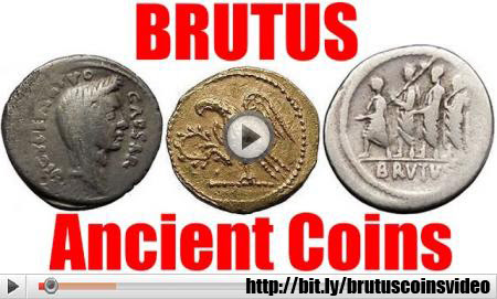 Brutus Assassin of Julius Caesar Ancient Roman Coin Collection  Guide FOR sALE
