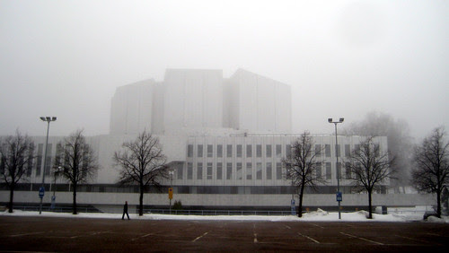 024 Finlandia House in fog