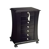Mele & Co. Layla Java Finish Modern Jewelry Chest