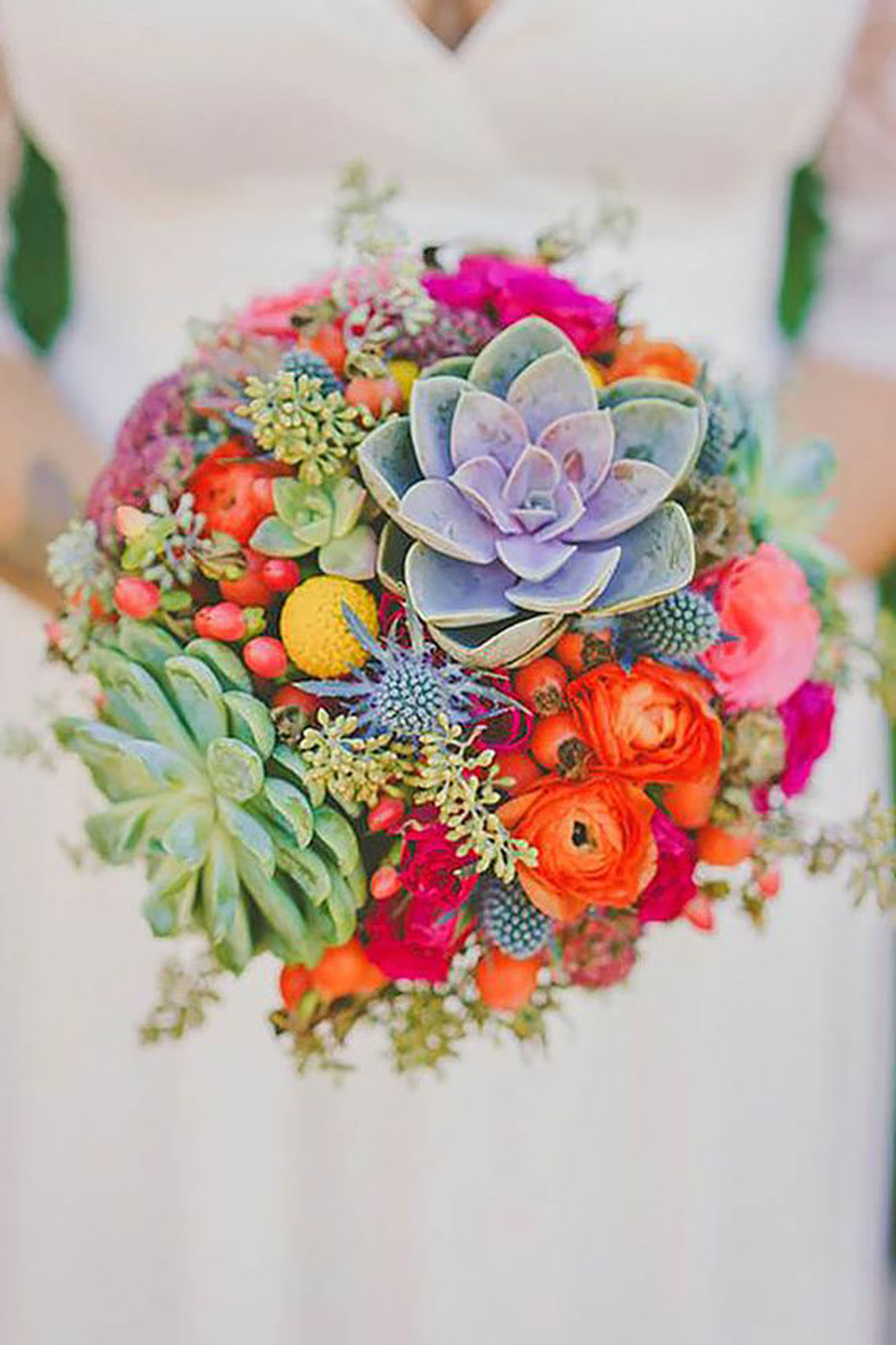 25 Creative and Unique Succulent Wedding Bouquets Ideas 