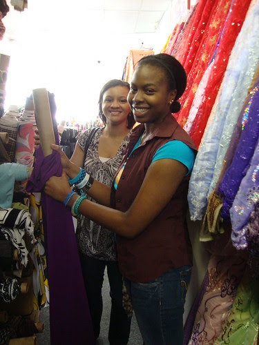 Vanessa and Whitney at Gail K Fabrics