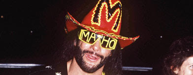 Professional Wrestler: Randy Savage. (Photo By Russell Turiak/Getty Images)