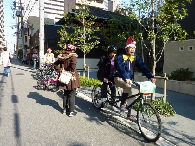 2人乗り 自転車 空
