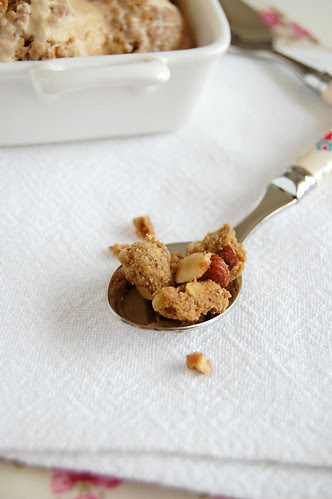 Apple crumble ice cream / Sorvete de crumble de maçã