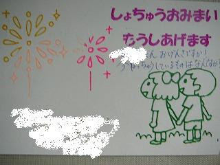幼稚園からの暑中見舞い ３兄弟 母の日記 楽天ブログ
