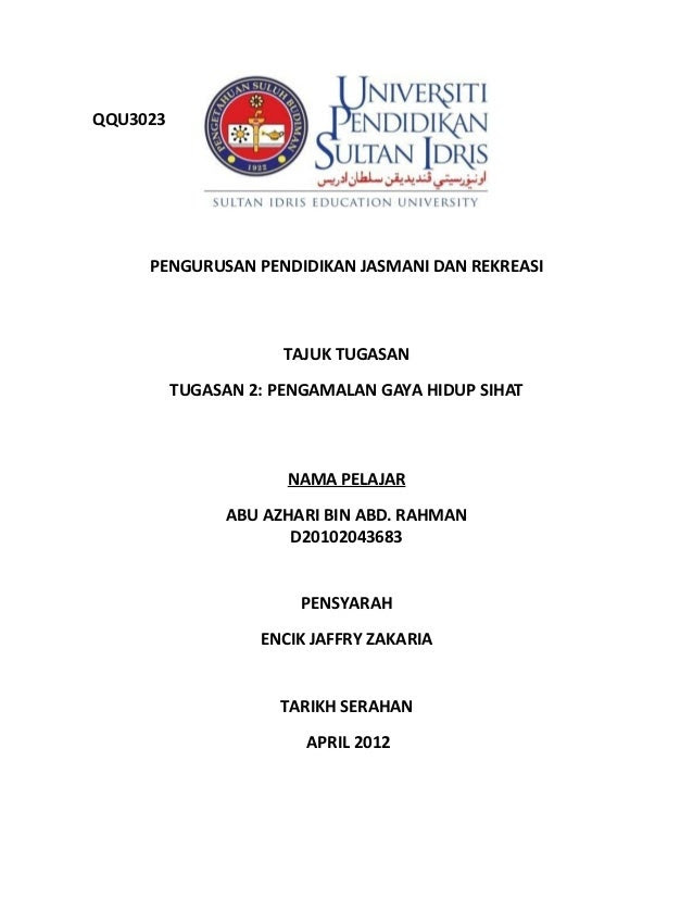 Contoh muka depan upsi